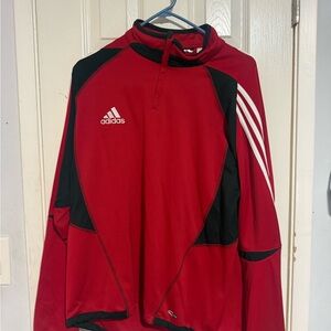 Adidas Men's Performance Jacket in Red and Black